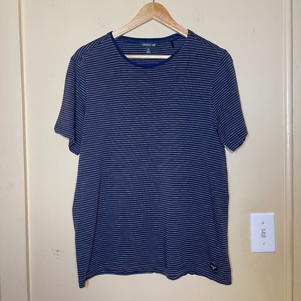 Toad&Co Blue Striped Men's Shirt